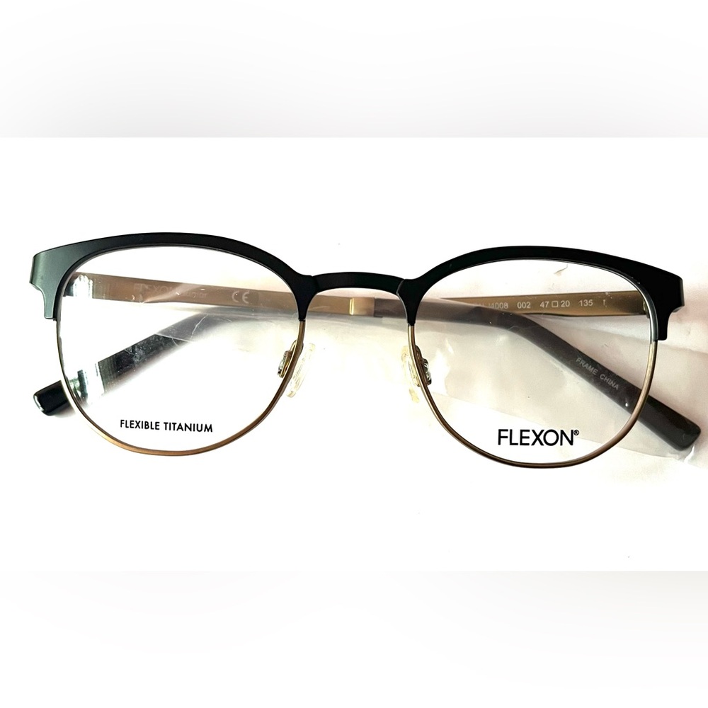 Flexon J4008  Kids Black Full Rim Eyeglass Frames